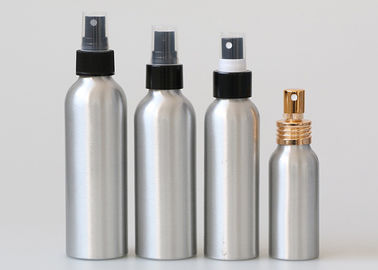 100 मिलीलीटर एल्यूमीनियम कॉस्मेटिक बोतलें ललित धुंध स्प्रे पंप 110 मिमी उच्च के साथ