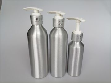 त्वचा की देखभाल चांदी की छोटी एल्युमीनियम की बोतलें पंप बोतल 120 मिली फेस सीरम पैकिंग कॉस्मेटिक पंप की बोतलें