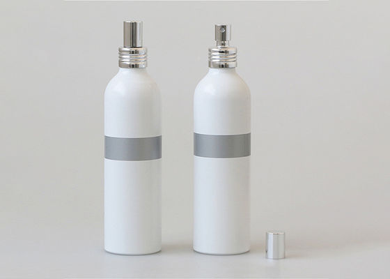 सफेद या स्वनिर्धारित रंग हाथ प्रक्षालक स्प्रे बोतल एल्यूमीनियम कॉस्मेटिक बोतलें